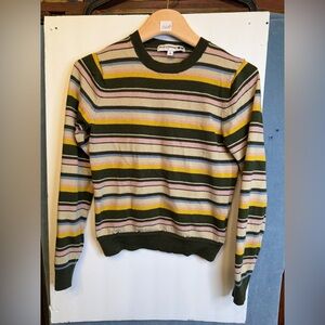 INES de la Fressange Striped‎ Multicolor Sweater SIZE XS